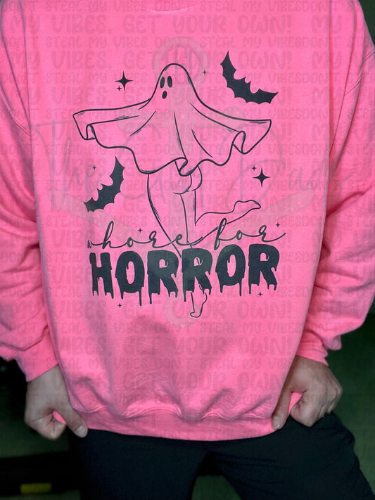 Whore For Horror Top Design