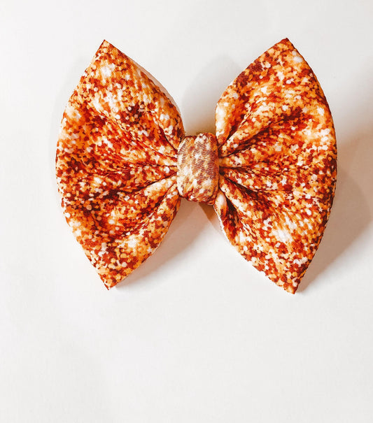 Pumpkin Sparkle Bow