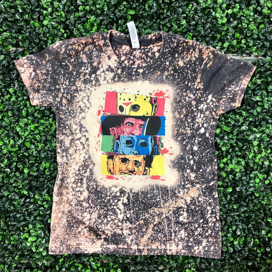 Neon Horror Friends Top  Design