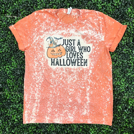 Just a Girl who Loves Halloween Top  Design
