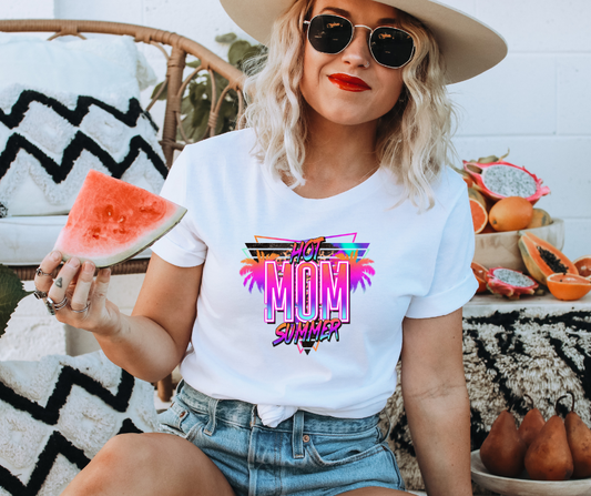 Hot Mom Summer Neon Top Design