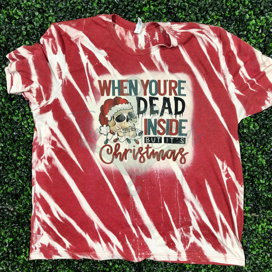 Dead Inside but its Christmas Top Design