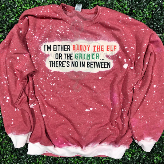 Buddy the Elf or Grinch Top Design