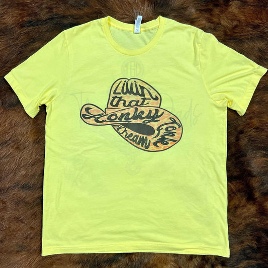 Livin That Honky Tonk Dream Top Design