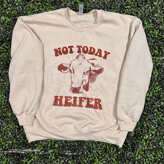 Not Today Heifer Top Design