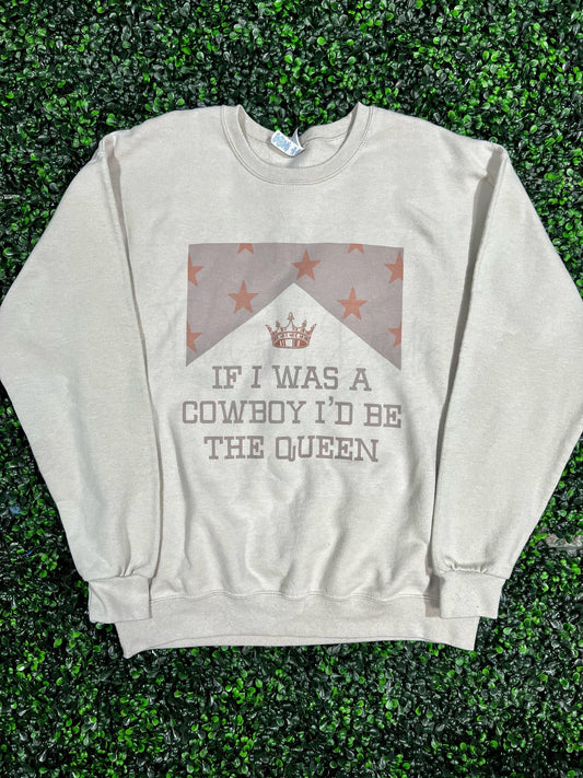 If I Was a Cowboy I'd Be The Queen Top Design