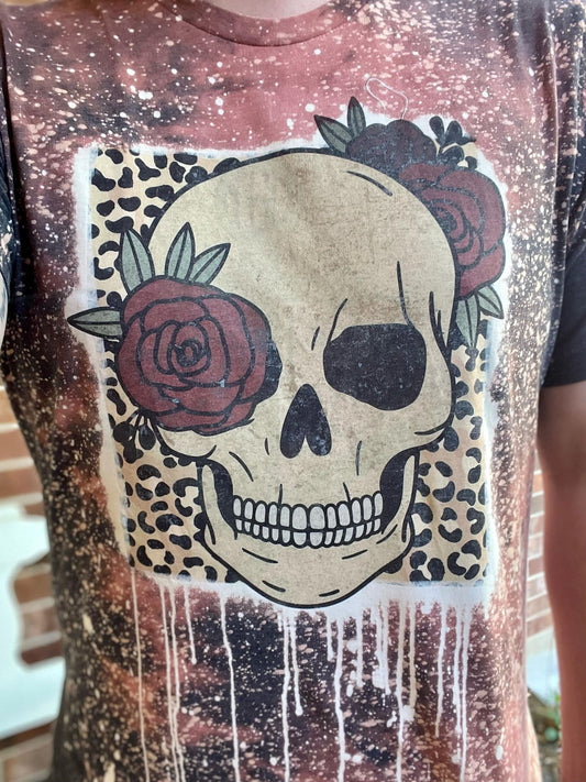 Rose Skull Top Design