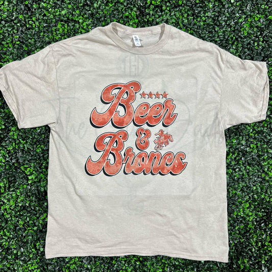 Beer & Broncos Top Design