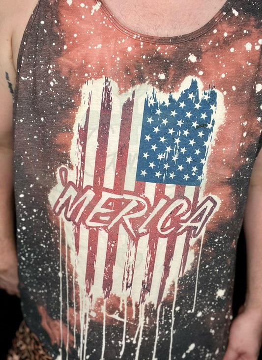 'Merica Flag Top Design