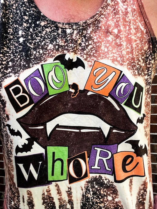Boo You Whore Vampire Top Design