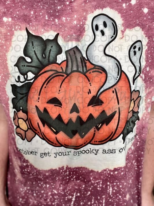October get your Spooky Ass Over Here Top Design