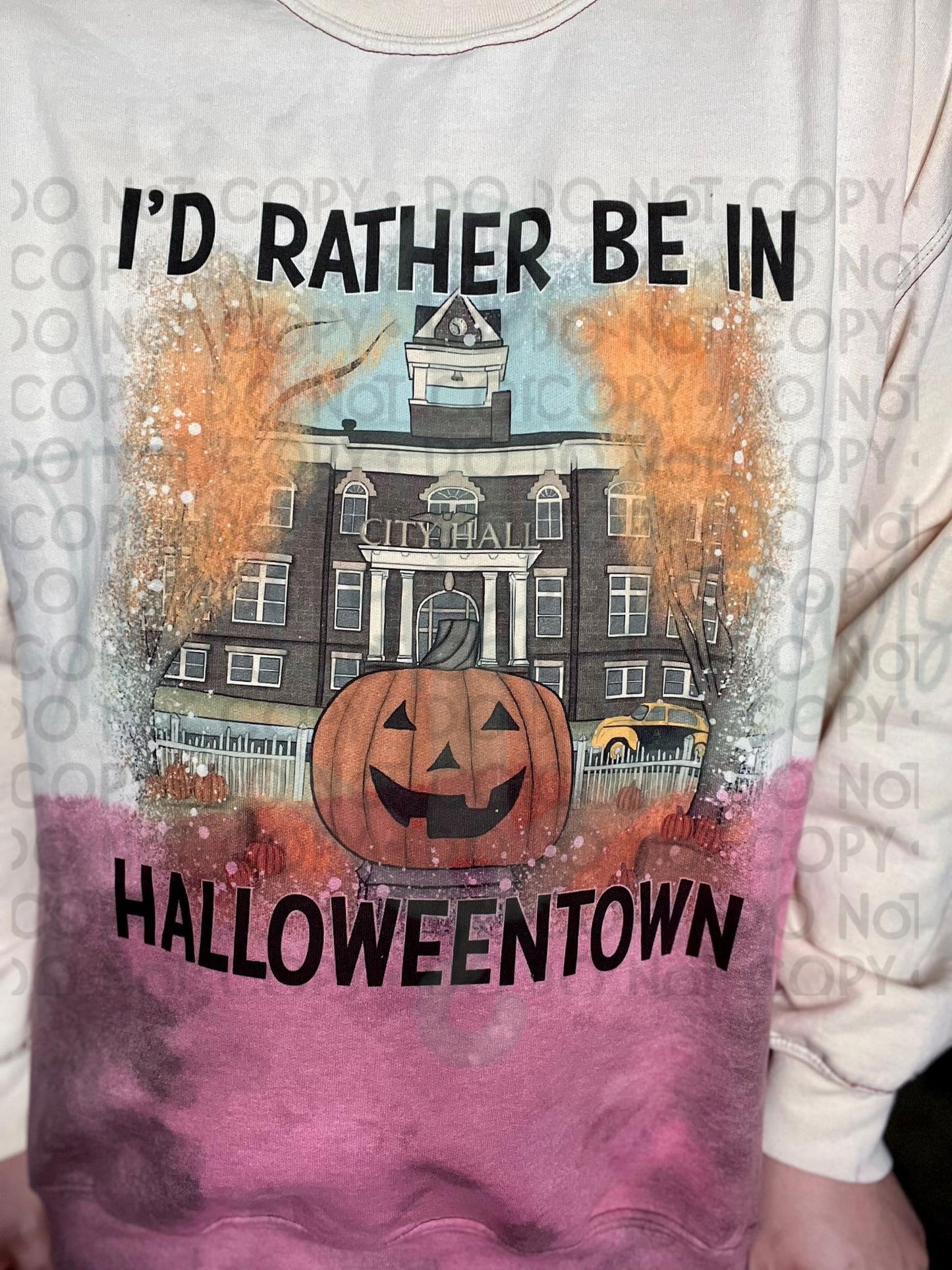 I'd Rather be in Halloweentown Top Design