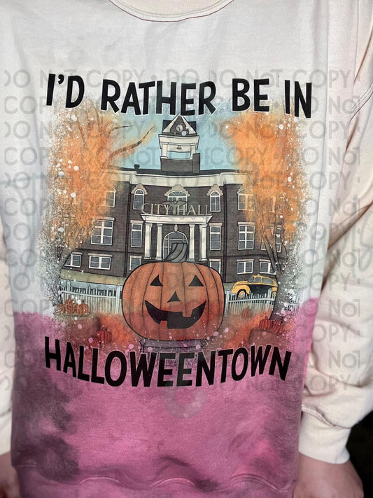 I'd Rather be in Halloweentown Top Design