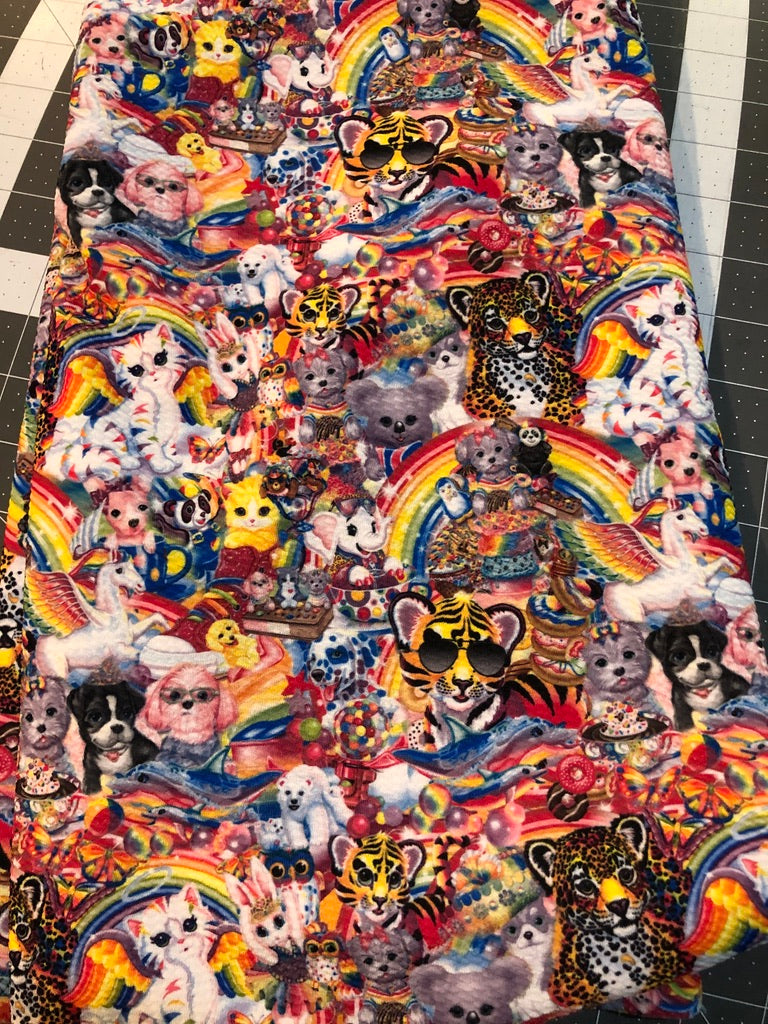 Colorful Animals Bow Fabric