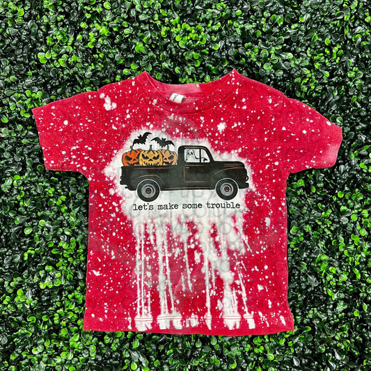 Let's Make Some Trouble Top Design