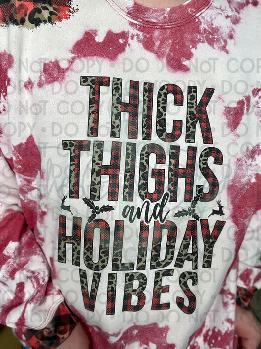 Thick Thighs and Holiday Vibes Top Design