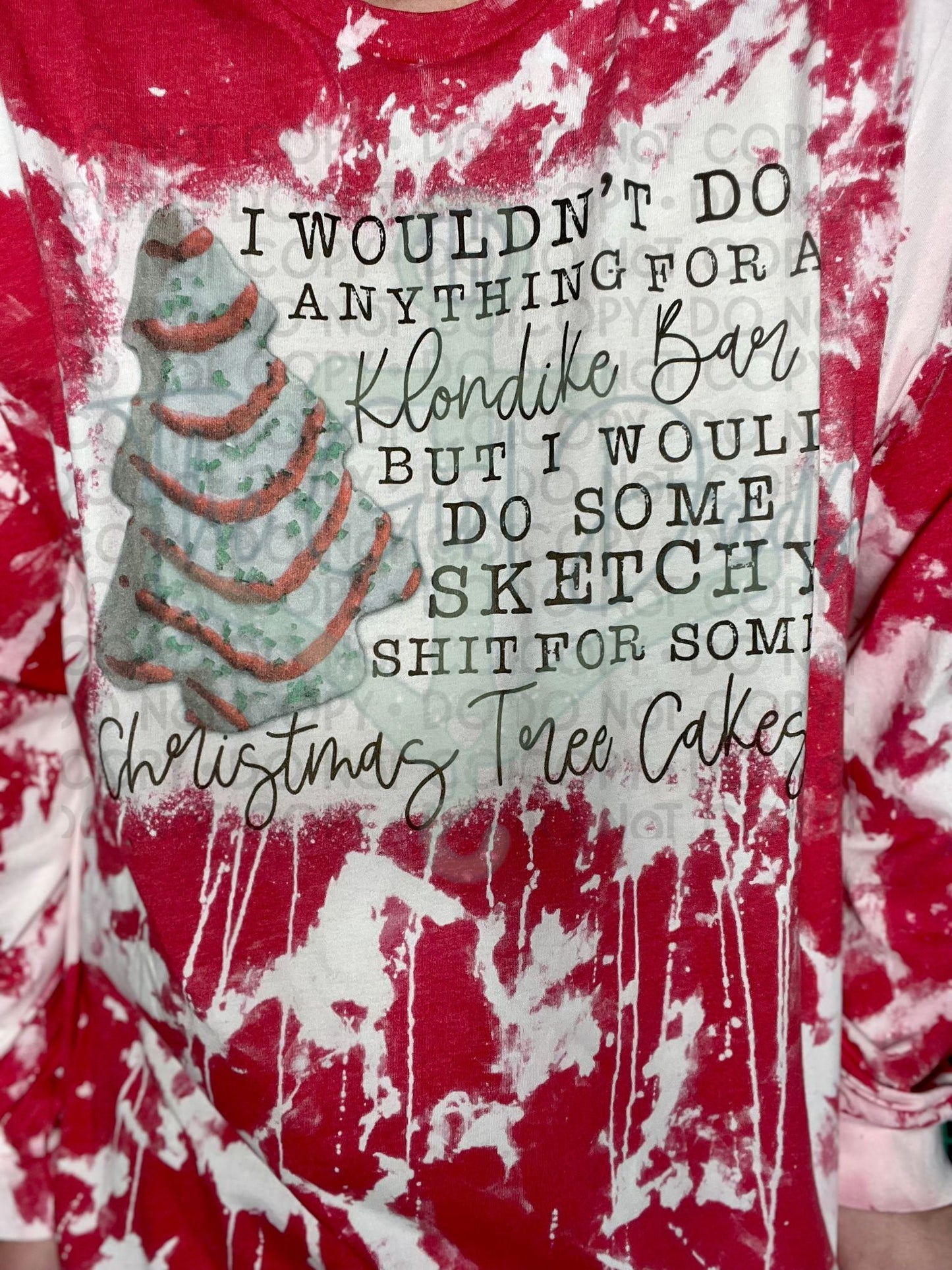 Sketchy Shit for Christmas Tree Cakes Top Design