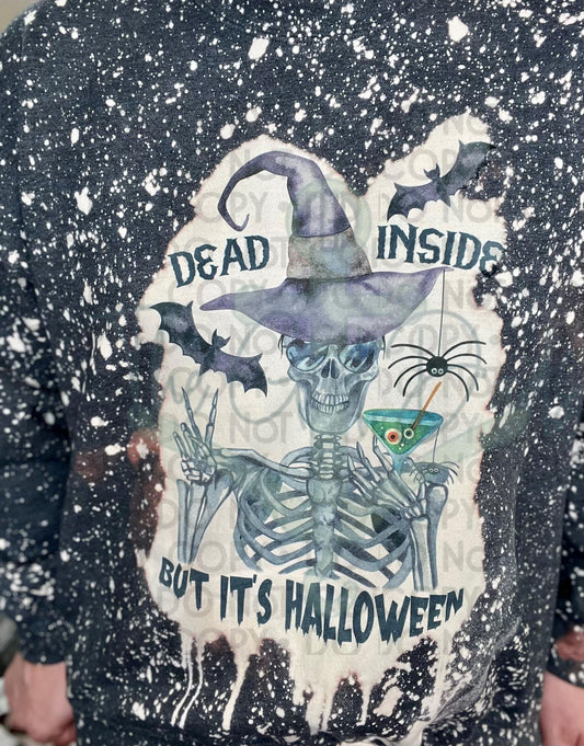 Dead Inside but It's Halloween Top Design