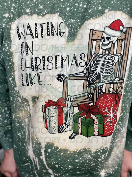 Waiting on Christmas Like Top Design