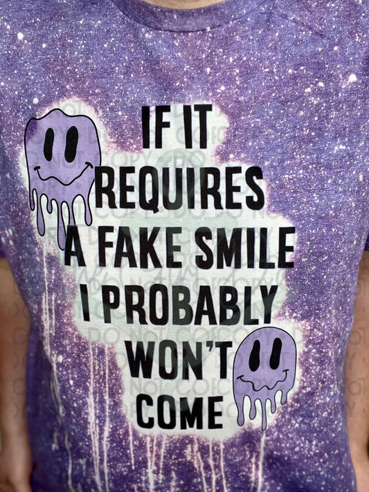 Fake Smile (Front & Back) Top Design