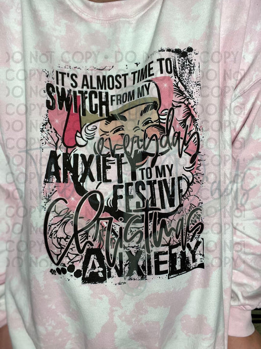 Festive Christmas Anxiety Top Design
