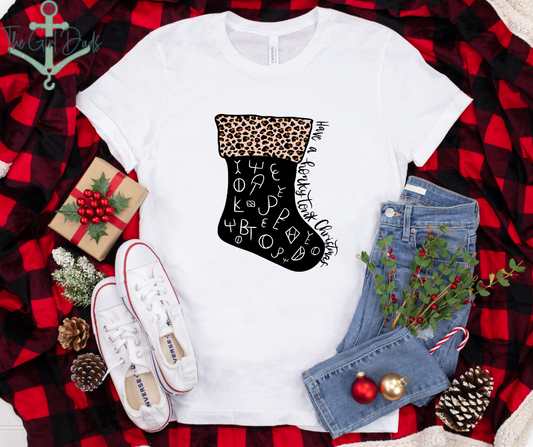 Honky Tonk Christmas Stocking Top Design