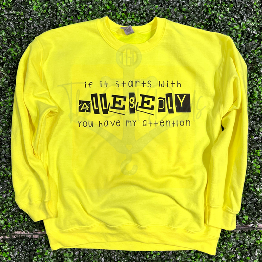 If It Starts With Allegedly Top Design