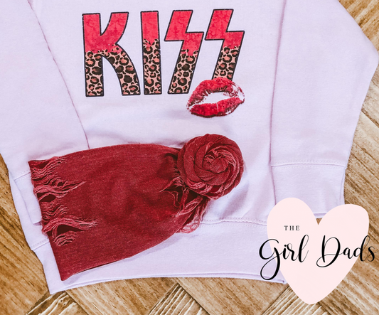 Distressed Red Bow