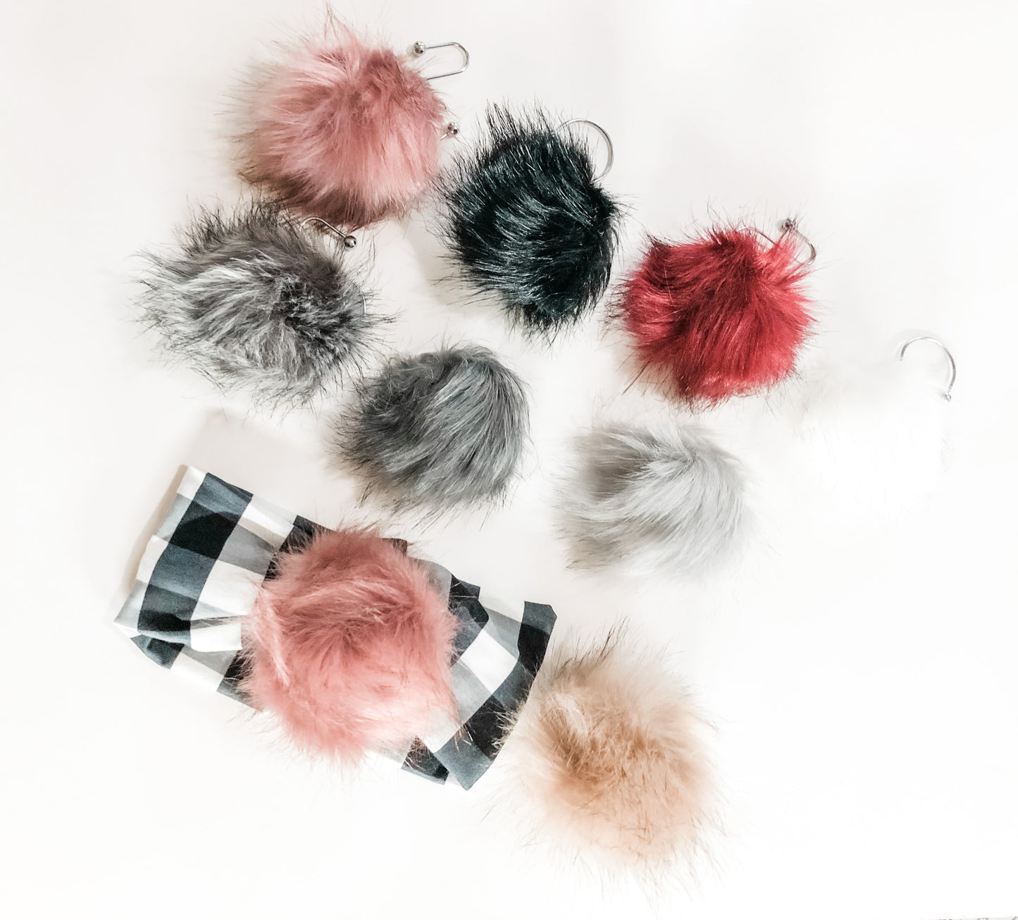 Buffalo Check Pom Headwrap