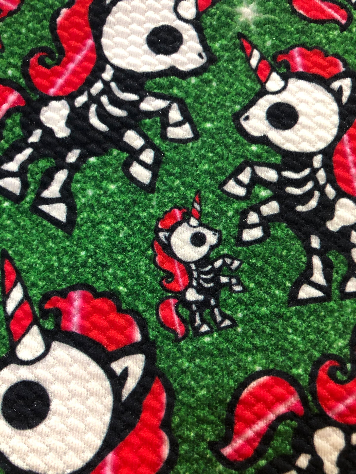 Christmas Skelecorn Bow and Hair Accessory