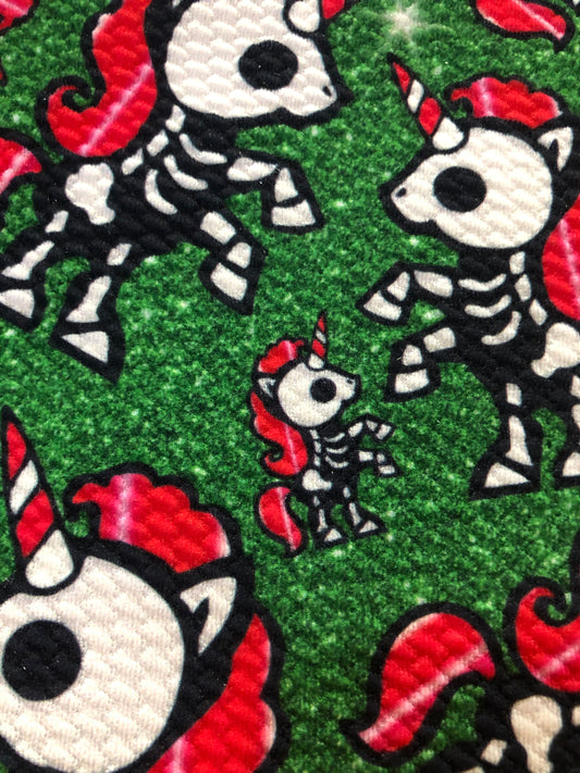 Christmas Skelecorn Bow and Hair Accessory