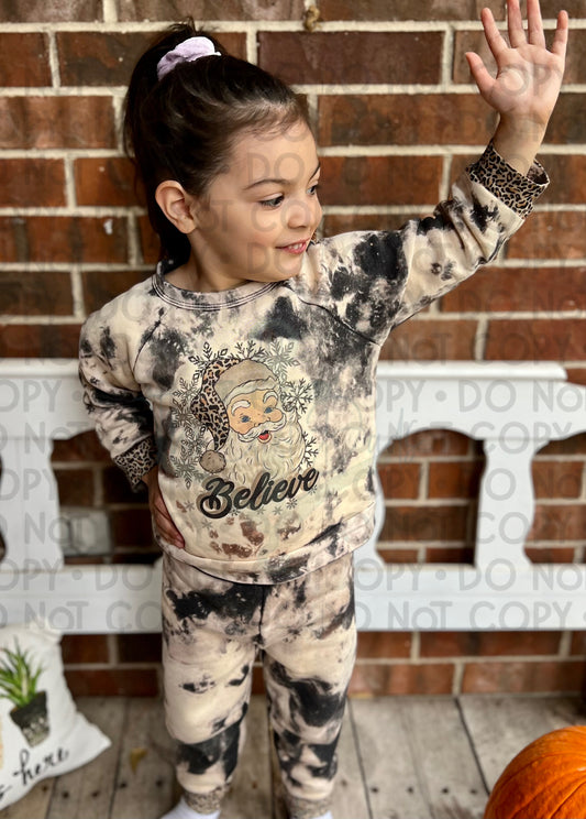 Believe Leopard Youth Sweat-Set