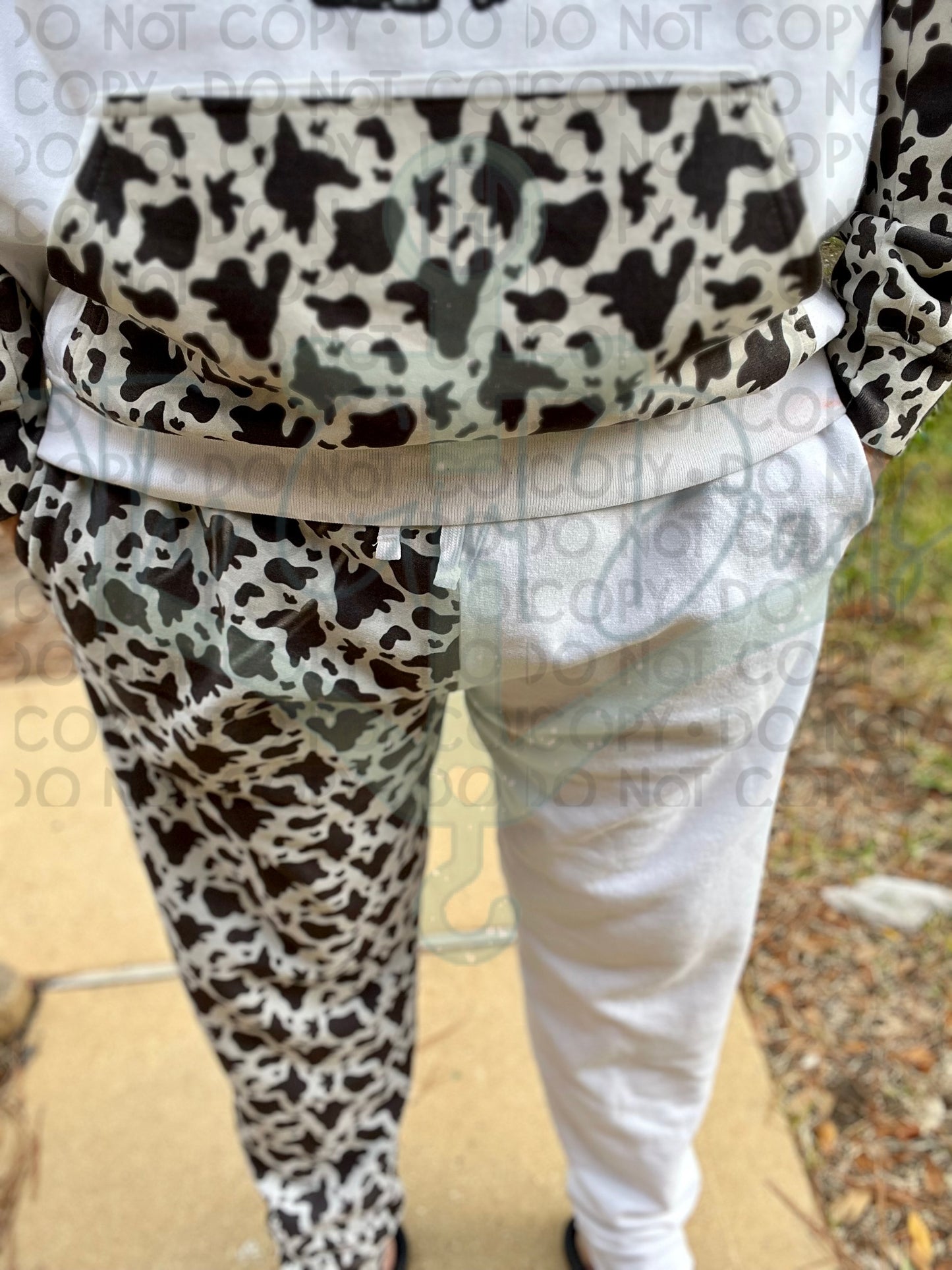 Freezing To Death White Sweat-Set