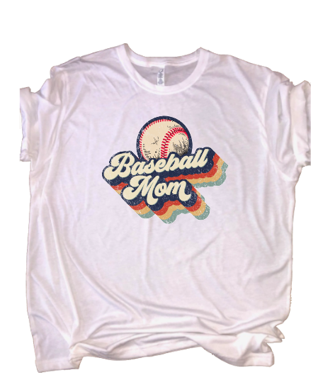 Retro Baseball Mom Tee