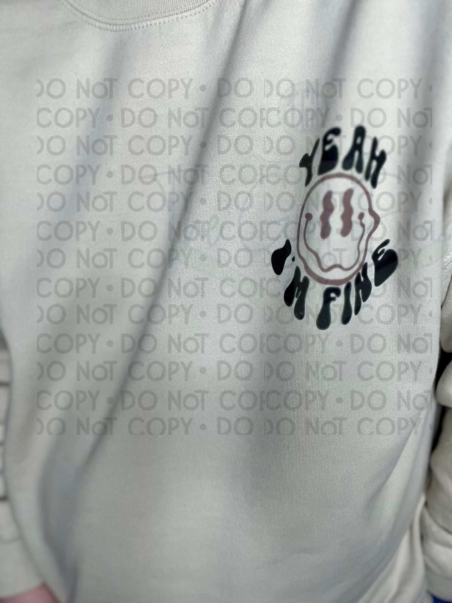 Yeah I'm Fine Hippie (Front & Back) Top Design